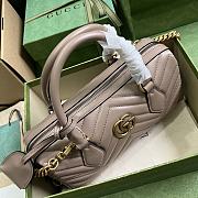 Gucci GG Marmont Small Top Handle Bag Beige 27 x 13.5 x 10 cm - 6