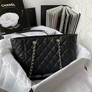 Chanel Classic Shopping Tote Black Caviar Leather size 37 x 23 x 12 cm - 4