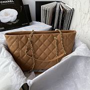Chanel Classic Shopping Tote Brown Caviar Leather size 37 x 23 x 12 cm - 3
