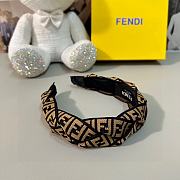 Fendi Headband (White/Brown) - 5