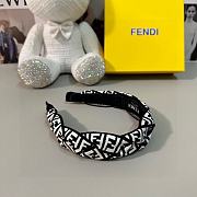 Fendi Headband (White/Brown) - 2