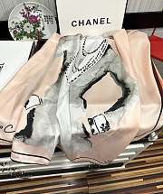 Chanel Pink Silk Scarf 90 x 90 cm - 5