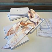 Dior Toile De Jouy Sauvage Mitzah Scarf Pink Silk Twill - 5