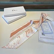 Dior Toile De Jouy Sauvage Mitzah Scarf Pink Silk Twill - 6