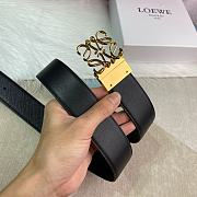 Loewe Embellished Leather Belt Black - 2