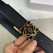 Loewe Embellished Leather Belt Black - 3