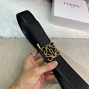 Loewe Embellished Leather Belt Black - 5