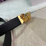 Loewe Embellished Leather Belt Black - 6