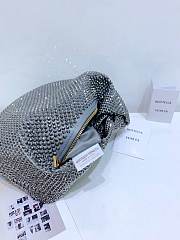 Bottega Veneta Embellished Mini Jodie Bag Silver 28 x 23 x 8 cm - 3