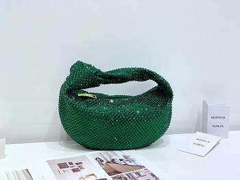 Bottega Veneta Embellished Mini Jodie Bag Green 28 x 23 x 8 cm