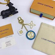 LV Colorline Bag Charm and Key Holder Blue - 4