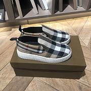 Burberry Check Cotton Kid Sneakers - 1