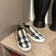 Burberry Check Cotton Kid Sneakers - 5