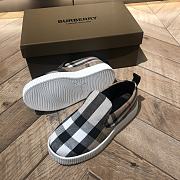 Burberry Check Cotton Kid Sneakers - 4
