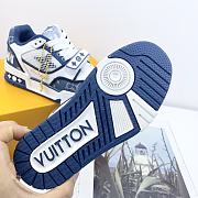 LV Trainer Velcro Strap Monogram Denim Blue & White - 6