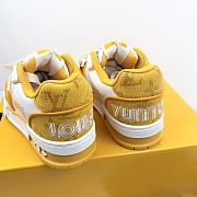 LV Trainer Velcro Strap Monogram Denim Yellow & White - 3