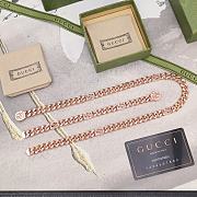 Gucci Set in Rose Gold (Necklace + Bracelet) - 4
