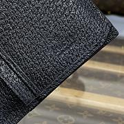 Gucci GG Marmont Leather Long ID Wallet Black size 17.5 x 9 x 2.5 cm - 6