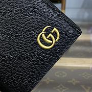Gucci GG Marmont Leather Long ID Wallet Black size 17.5 x 9 x 2.5 cm - 2