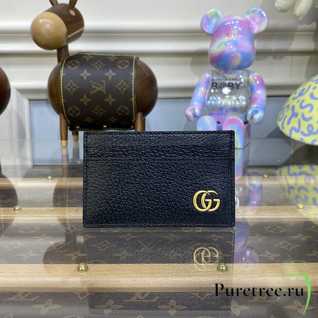 Gucci GG Marmont Card Case Black size 11 x 7 cm - 1