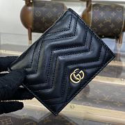 Gucci GG Marmont Card Case Wallet Black size 11 x 8 x 3 cm - 6