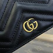 Gucci GG Marmont Card Case Wallet Black size 11 x 8 x 3 cm - 3