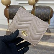 Gucci GG Marmont Card Case Wallet Beige size 11 x 8 x 3 cm - 3