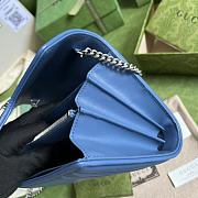 GUCCI GG Marmont Matelassé Mini Bag Blue ‎474575 size 20 x 13 x 6 cm - 4