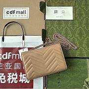 GUCCI GG Marmont Matelassé Mini Bag Rose Beige ‎474575 size 20x13x6 cm - 4