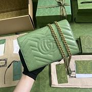 GUCCI GG Marmont Mini Bag Green ‎474575 size 20 x 13 x 6 cm - 6