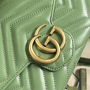 GUCCI GG Marmont Mini Bag Green ‎474575 size 20 x 13 x 6 cm - 4