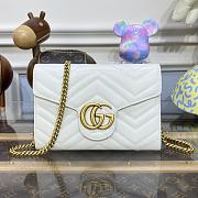 GUCCI GG Marmont Mini Bag White ‎474575 size 20 x 13 x 6 cm - 1