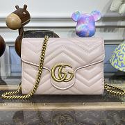 GUCCI GG Marmont Mini Bag Light Pink ‎474575 size 20 x 13 x 6 cm - 1