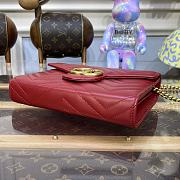 GUCCI GG Marmont Mini Bag Red ‎474575 size 20 x 13 x 6 cm - 4