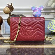 GUCCI GG Marmont Mini Bag Red ‎474575 size 20 x 13 x 6 cm - 3