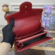 GUCCI GG Marmont Mini Bag Red ‎474575 size 20 x 13 x 6 cm - 2