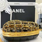 Chanel 23s Heart Minaudiere Lambskin Black Size 12x11x3 cm - 3