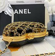 Chanel 23s Heart Minaudiere Lambskin Black Size 12x11x3 cm - 6