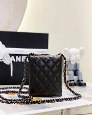 Chanel 22k Small Evening Bag Black Color 11 x 9 x 4.5 cm - 6