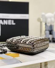 Chanel 22k Small Evening Bag Black Color 11 x 9 x 4.5 cm - 5