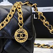 Chanel Small Flap Bag Black Lambskin AS4012 size 21x12x7 cm - 6