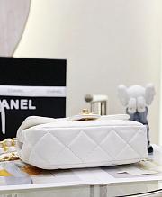 Chanel Small Flap Bag White Lambskin AS4012 size 21x12x7 cm - 6
