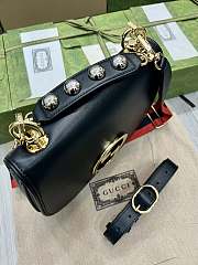 Gucci Blondie Black Leather Shoulder Bag 29 x 22 x 7 cm - 4