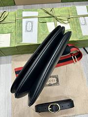 Gucci Blondie Black Leather Shoulder Bag 29 x 22 x 7 cm - 2