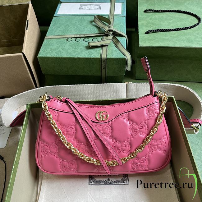 Gucci GG Matelassé Handbag Pink size 25 x 15 x 8 cm - 1