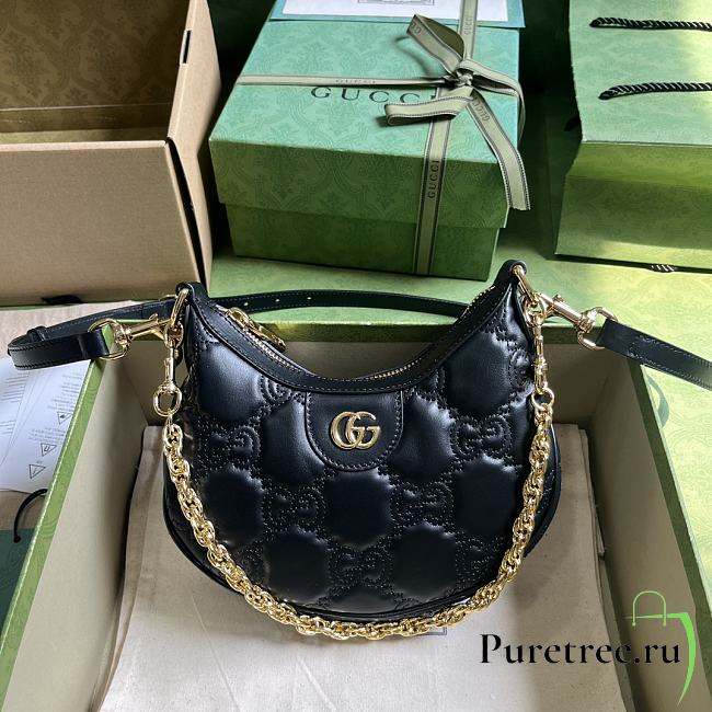 Gucci GG Matelassé Mini Bag Black size 21 x 14 x 6 cm - 1