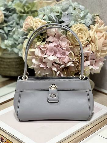 Dior Small Key Bag Gray Box Calfskin size 22 x 12.5 x 12 cm
