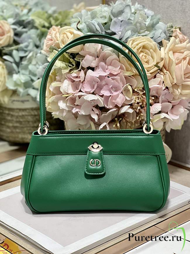 Dior Small Key Bag Green Box Calfskin size 22 x 12.5 x 12 cm - 1