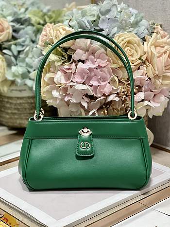 Dior Small Key Bag Green Box Calfskin size 22 x 12.5 x 12 cm