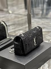  YSL Medium Jamie Sequin Shoulder Bag Black size 25x15x7.5 cm - 3